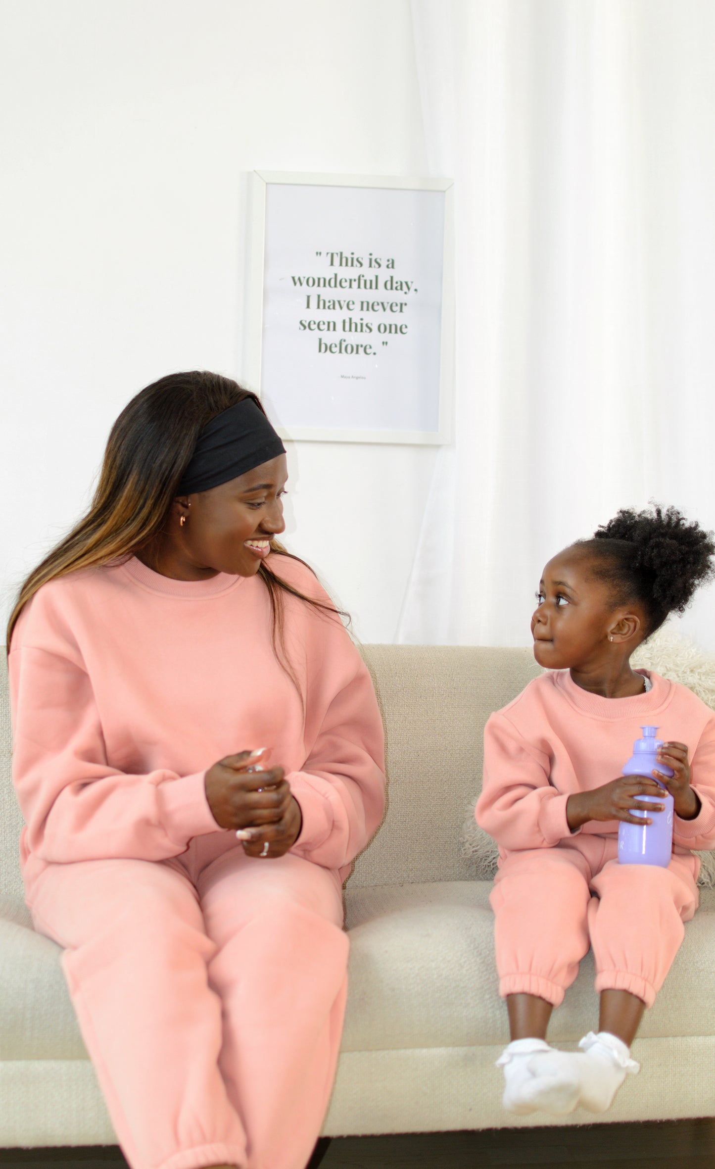 Purely Mini Adult Oversized Sweatshirt and Joggers – Dusty Pink